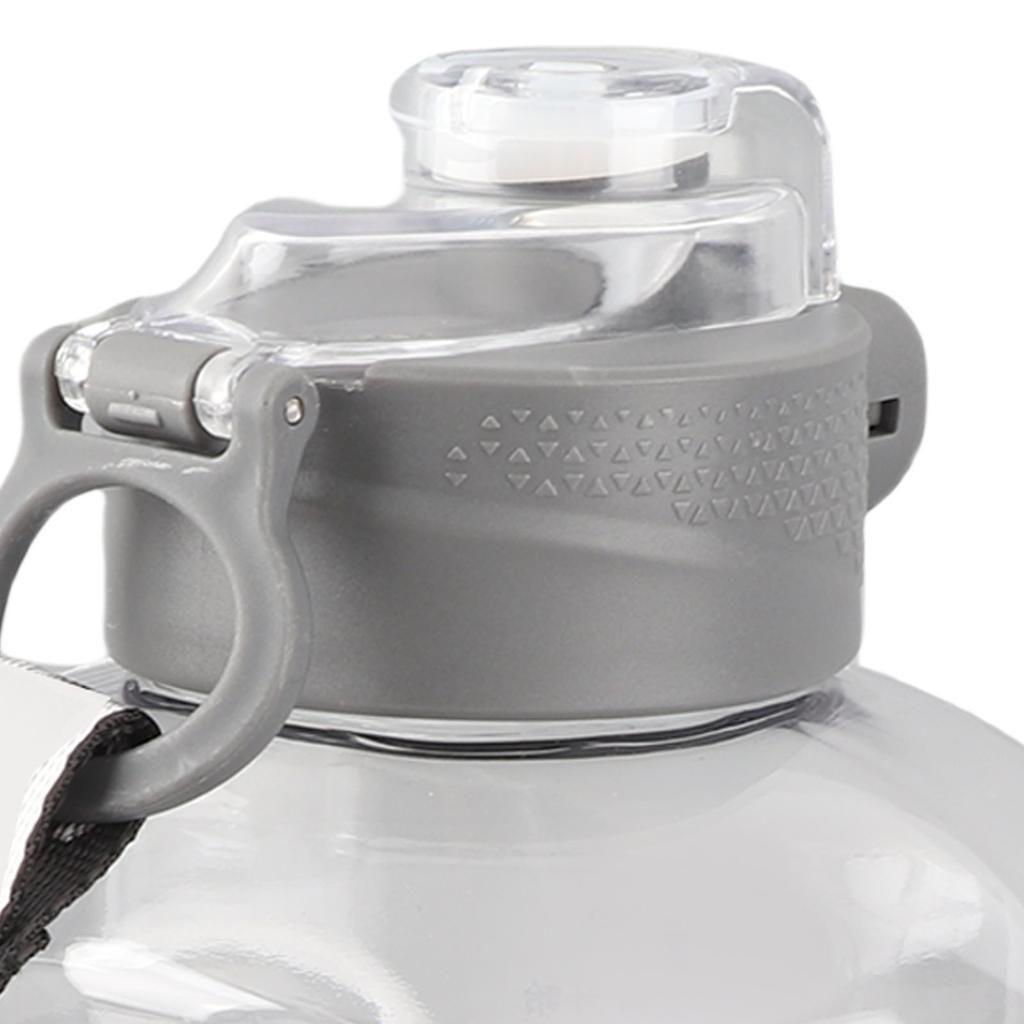 Tragbare Wasserflasche 1,7L Großes Fassungsvermögen Verdickter Kunststoff Trinkkessel Behälter für Sport