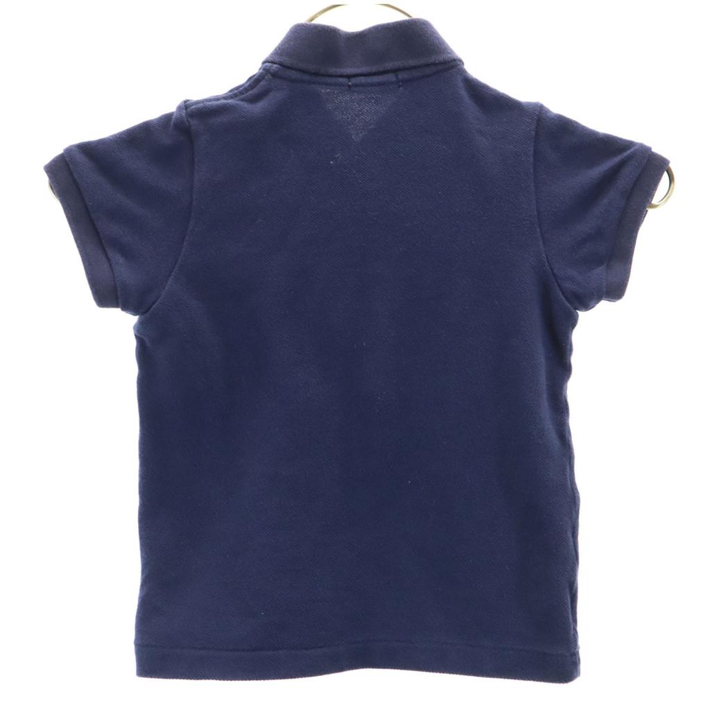 MIKIHOUSE Made In Japan Short Sleeve Polo Shirt 80 Navy Fawn Kid's Used