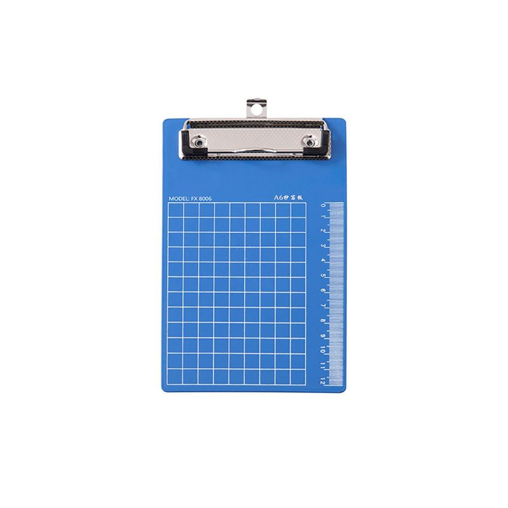 1Pcs Blue Writing Pad Board A4/A5/A6 Menu Bill Folder New Clip File Organize  Paper Ticket Storage