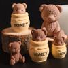 Candle Crafting Mold Silicone Mould for Unique Handmade Crafts Epoxy Resin Honeys Jar and Bear Decoration Making Mold
