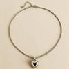 Elegant Heart Pendant Necklace: Simple, Versatile Japanese & Korean-Inspired Clavicle Chain for Women