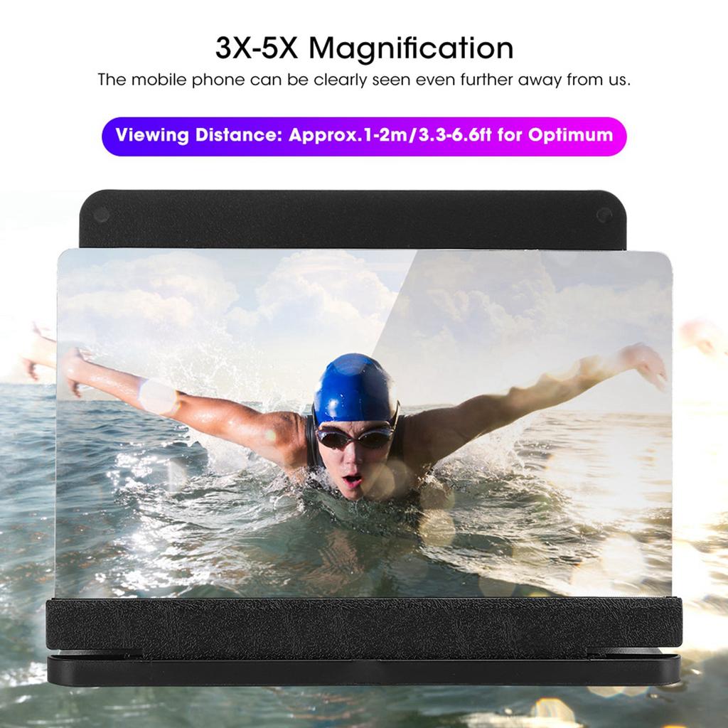 10in HD Thin Foldable Mobile Phone Video Amplifier Screen Magnifier Stand