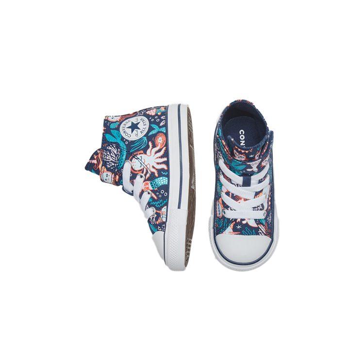 Converse Chuck Taylor All Star Underwater Party Canvas High Top Toddler Shoes Blue Infant And Toddler 767203C
