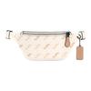 New Leather One Shoulder Crossbody Bag, Sling Bag, Fanny Pack Mini Men's Ecru C4138-QBCHK