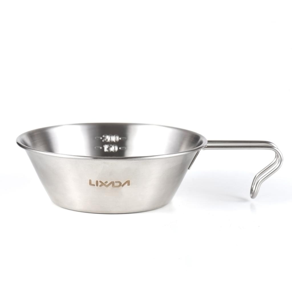 2pcs Camping Sierra Cup 200ml Measuring Cup Bowl for Outdoor Camping Backpacking