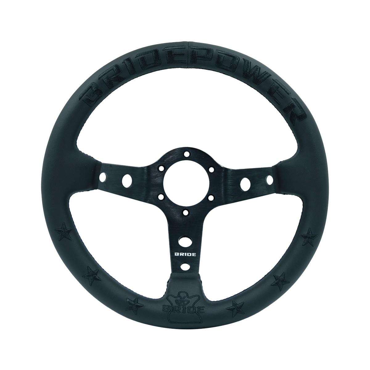 Bride 13 Inch 340mm Racing Deep Recessed Steering Wheel  Leather Simulated RacingGame Steering Wheel чёрный
