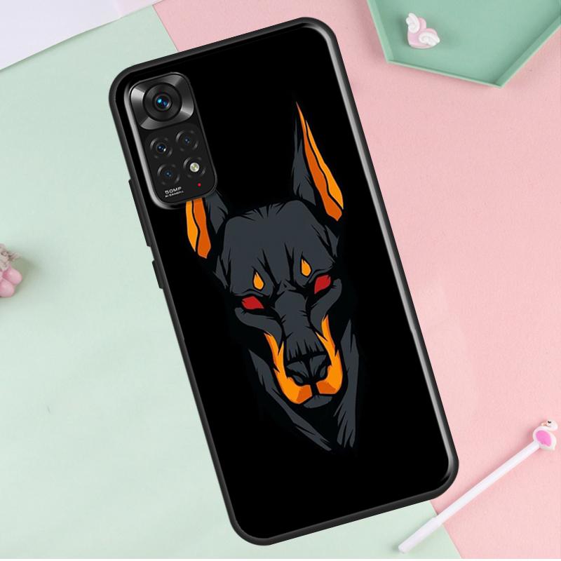 Dackel Dobermann Hund Für Redmi Hinweis 12 Pro Plus Abdeckung Für Redmi Hinweis 10 8 9 11 Pro 12S 11S 10S 9S 9C 10C 12C Fall