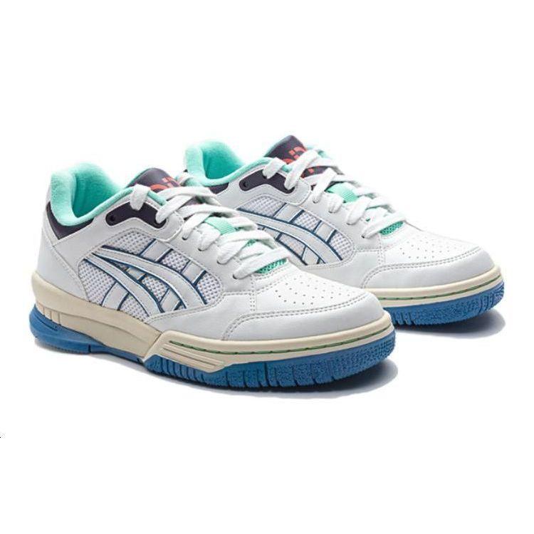 Asics Gel-Spotlyte Pohodlné Všestranné Nízké Dětské Basketbalové Boty Dětské basketbalové boty Bílá Modrá 1204A127-101