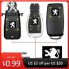 Car Sticker 14mm Car Remote Key Stickers Emblem Car Accessories Styling For Peugeot 206 607 508 301 407 205 107 5008 106 406 408