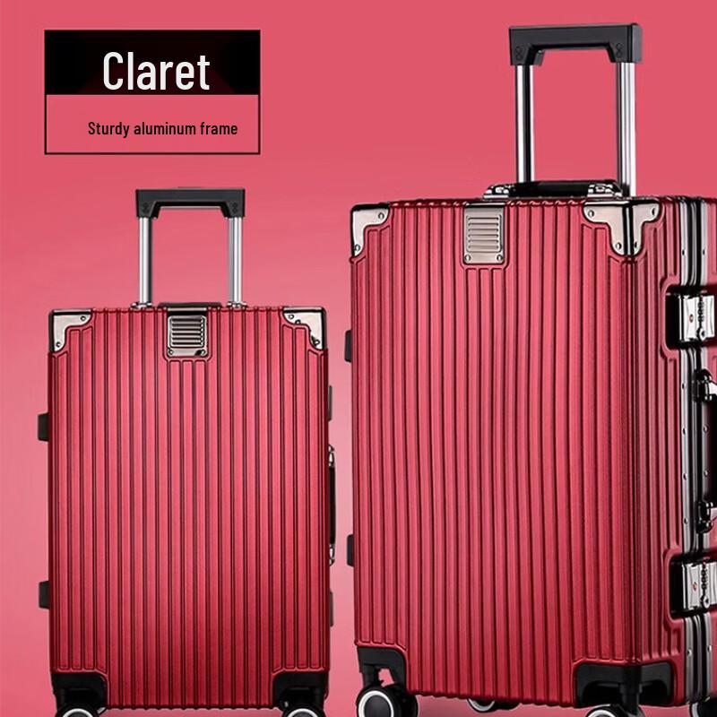 Lee Shin Aluminum Frame Carry-on Spinner Suitcase