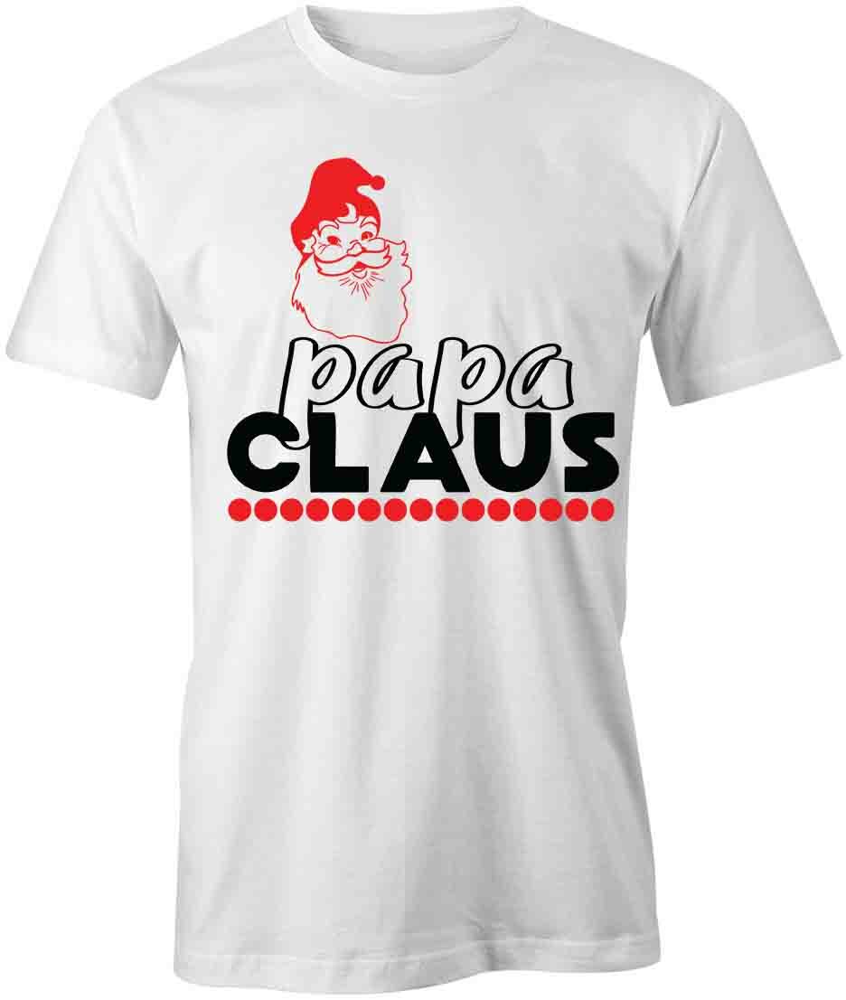 PAPA CLAUS TShirt Tee Short-Sleeved Cotton CHRISTMAS CLOTHING S1WSA591 M