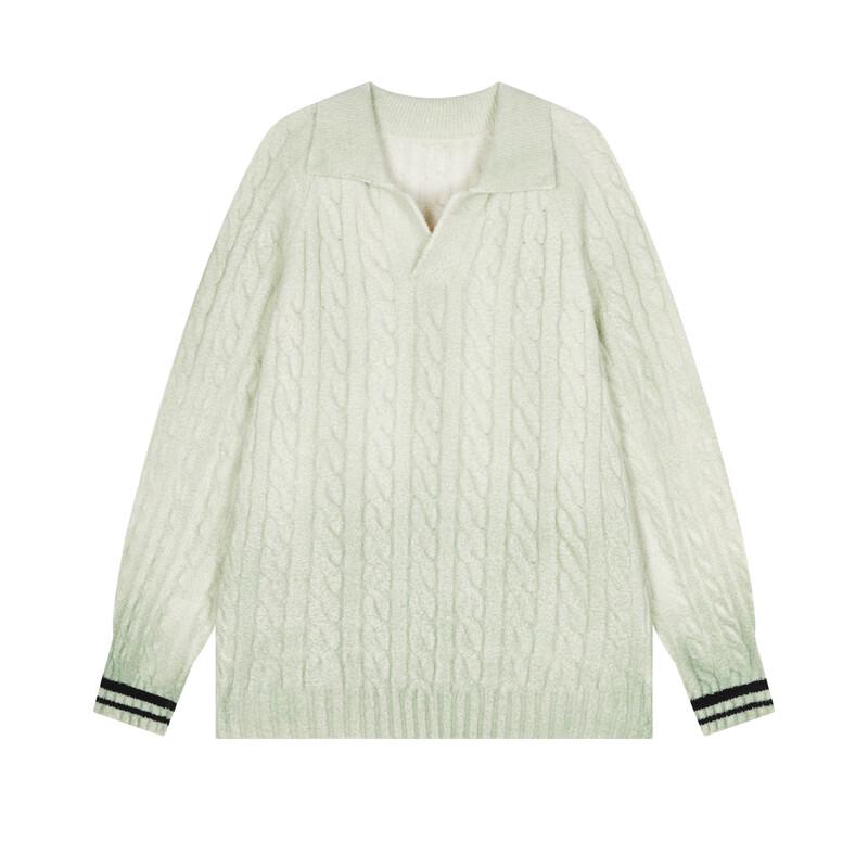 Men's Casual Long Sleeve Knitted Polo Shirt