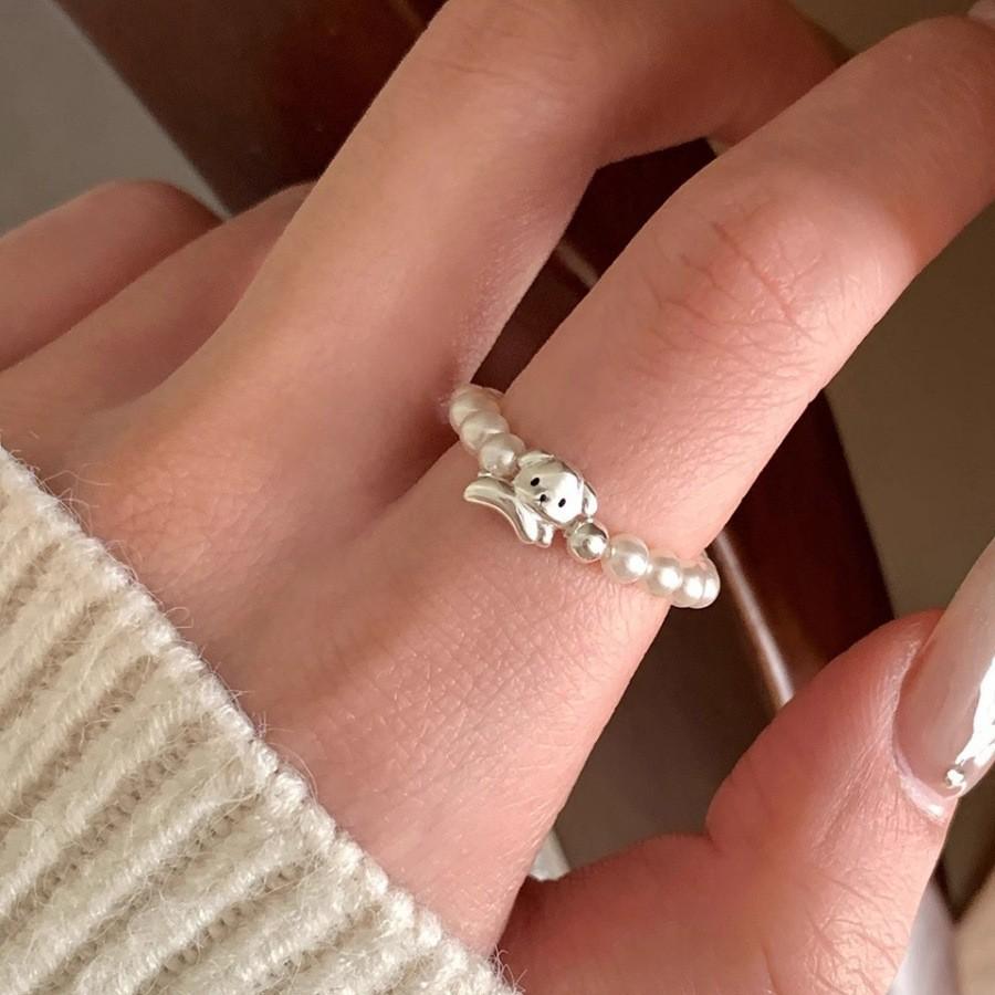 925 Sterlingsilber Damen Offener Bandring - Nicht anlaufend, Vielseitiger kleiner Fingerring, High-End Modedesign