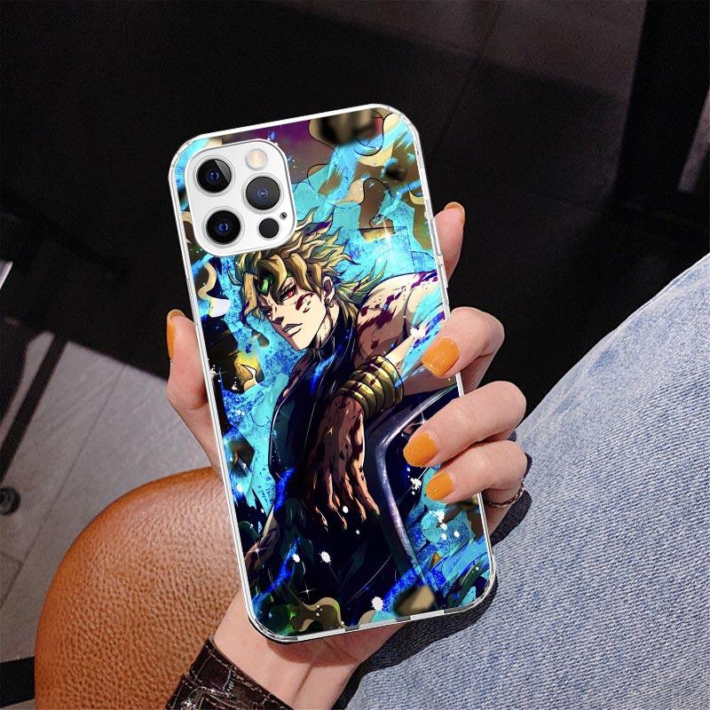 JoJo Adventure Dio Diego Brando Pouzdro na telefon Pro iPhone 17 Air 16 Pro Max 16E 15 + 14 Plus 11 12 13 Mini 7 8 SE Dárek Potisk Kryt F