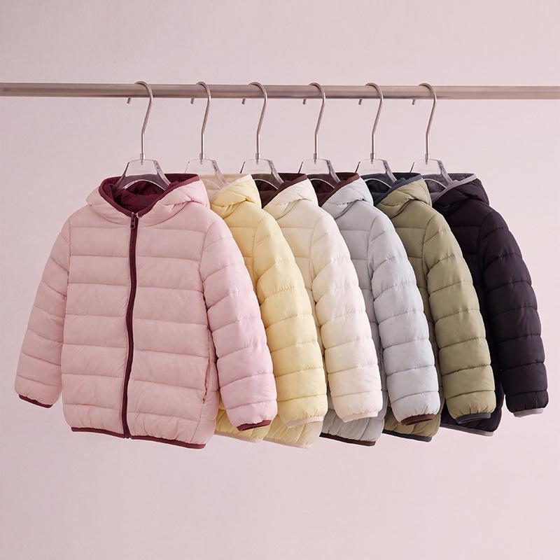 Winter Children Thickened Hooded Casual Jacket Cotton Coat Boys Girls Soft Kids Baby Puffer Jacket Student Outdoor School Coat