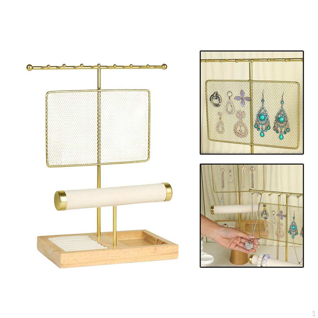 Jewelry Organizer Stand Earring Display Dresser for Women Necklaces Necklace Holder Earrings