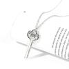 Shelock Holme 221b Apartment Key Necklace Vintage Double-sidedPendant NecklPendant Movie Peripherals Pendant Jewelry