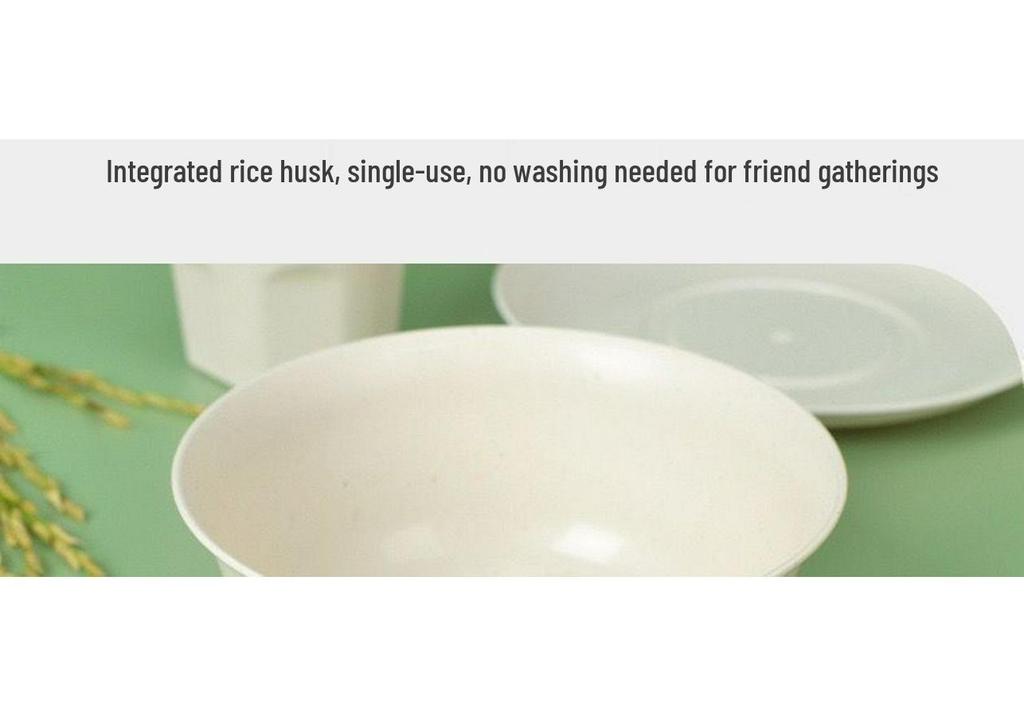 Eco-Friendly Biodegradable Rice Husk Bowls for Hot Pot, Weddings & Banquets
