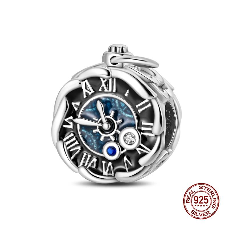 New In Original Charms Copper Sweet Pink Robot Charm Beads Fits 3Mm Original Bracelets For Womens Diy Fine Jewelry Gift