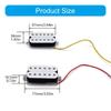HH Electric Guitar Humbuker Pickups Set with Single Coil Pickup Replacement for Neck/Middle/Bridge Pickups Guitar Part