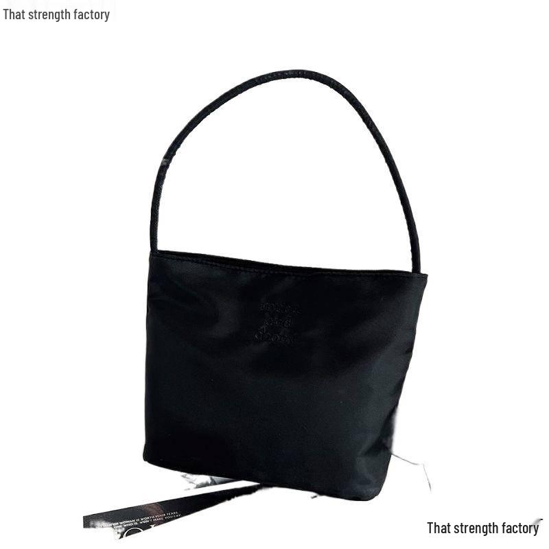 Korean Embroidered Tote Bag - Versatile Portable Bucket for Office Workers