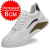 New Men Elevator Shoes 4/6/8CM Invisible Inner Heightening Shoe High Quality Genuine Leather Cowhide Outdoor Casual Sports Shoes