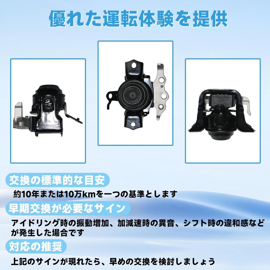 Foefen Engine Right Side for Daihatsu Tanto Move Wake LA700S Part Part Number Engine Vibration Reduction Rubber Mount Mount, (Driver's Side), L375S,