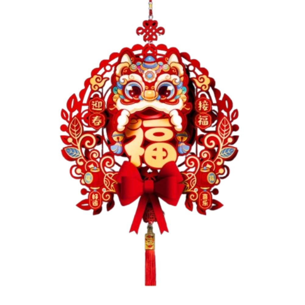 Cartoon Snake Year Fu Character Door Sticker Door Couplets Ornament  Wedding Celebration