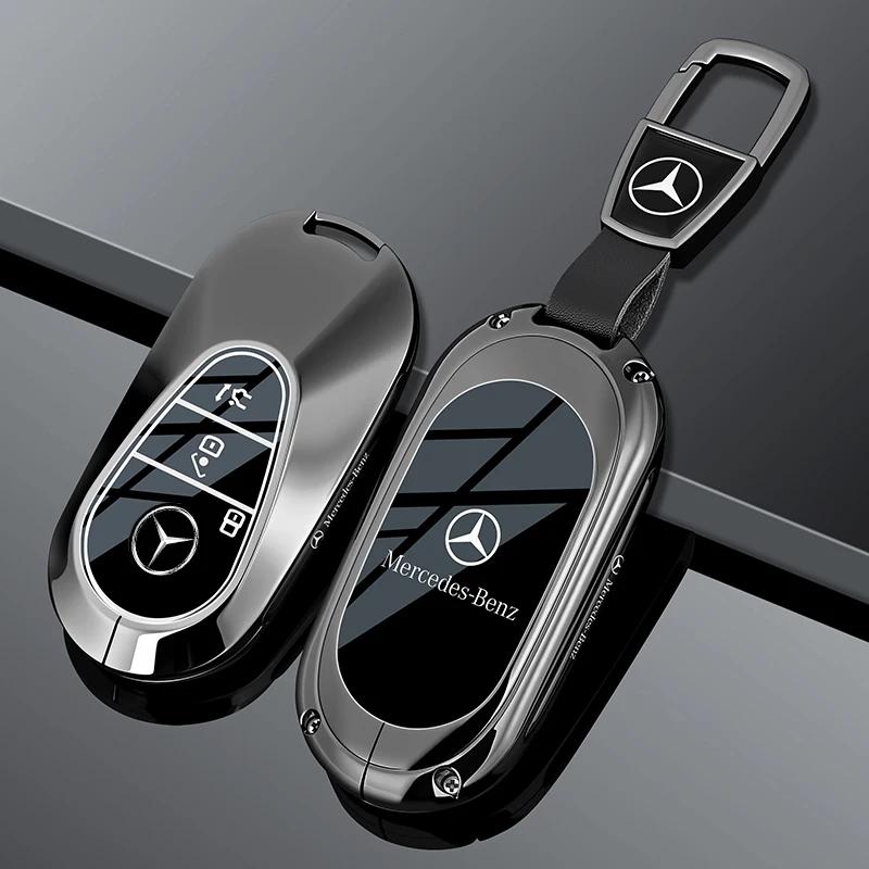 

Чохол-накладка з цинкового сплаву для пульта ключа автомобіля для Mercedes Benz A C E S G Class GLC CLE CLA GLB GLS W177 W205 W213 W222 X167 AMG