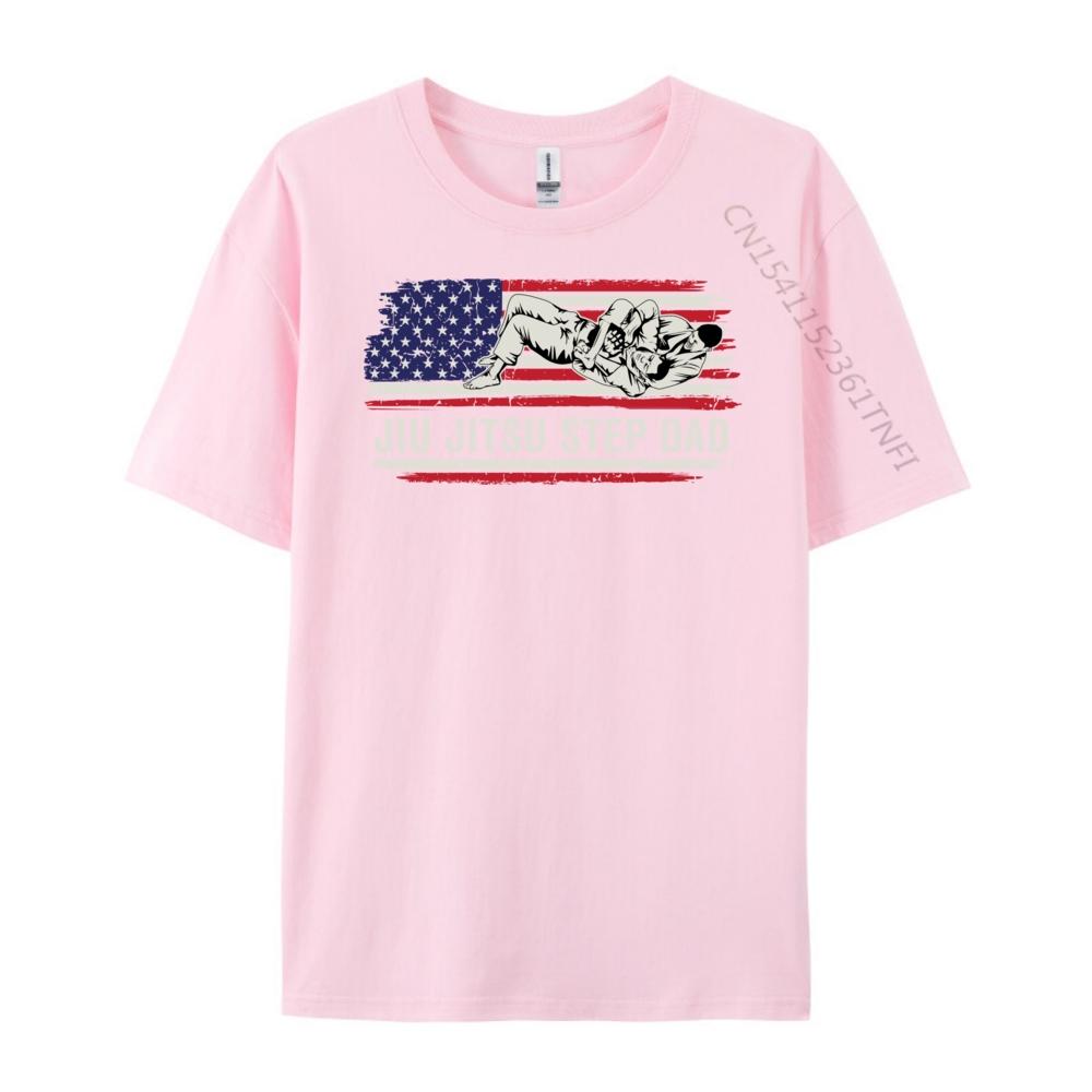 Jiu Jitsu Mma Or Bjj Usa Flag Art Step Dad Grahpic Tee Shirt Short Sleeve Tee Outdoor