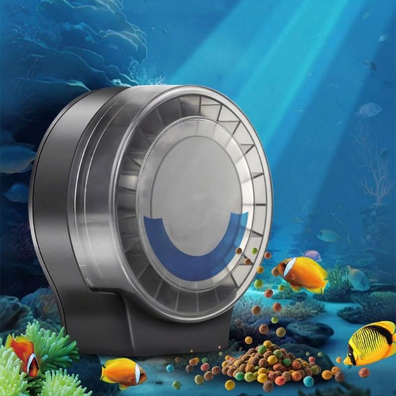 Automatischer Fischfutterspender für Aquarien Fischfutterspender Automatischer Spender Aquarium Automatischer Futterspender Zeitgesteuert Automatisches Fischfutter