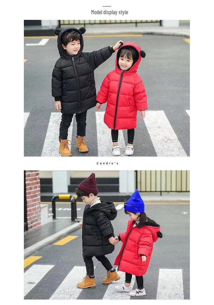 2025 Winter Kinder Koreanischer Stil Baumwollmantel - Modische Warme Jacke für Jungen & Mädchen