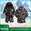 Camouflage Cotton Coat: Winter Outdoor Double-Layer, Velvet-Enhanced, Mid-Length Cold Storage Workwear Jacket