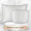 S-Class Car Headrests Lumbar Cushions Neck Protection Pillow Suede Seat Backrest Cushions Auto Accessories
