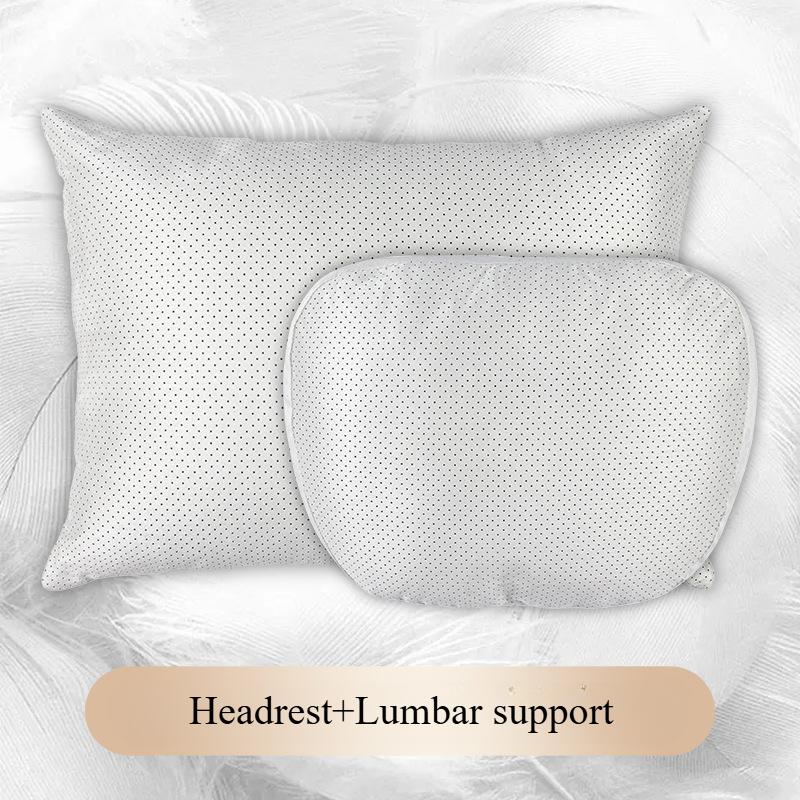 S-Class Car Headrests Lumbar Cushions Neck Protection Pillow Suede Seat Backrest Cushions Auto Accessories