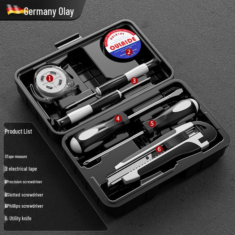 Uniwersalny Zestaw Narzędzi do Napraw Domowych: Stolarz i Montowana w Samochodzie Wielofunkcyjna Skrzynka Narzędziowa