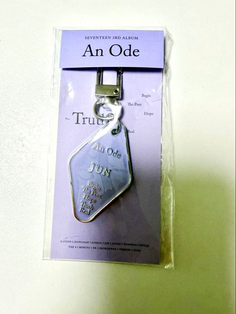 [USED] SEVENTEEN Ode Showcase Jun Keychain (No Photocard)