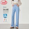 Langsha Women's Tencel High Waist Straight Leg Jeans