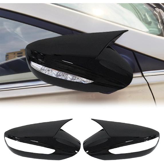 

Kurtz Door Rearview Mirror Cover for 9th Gen Hyundai Sonata 2015 2016 2017 2018 2019 Ox Horn Mirror Cover ABS With turn signal Carbon Fiber 2PCS 2011-2014