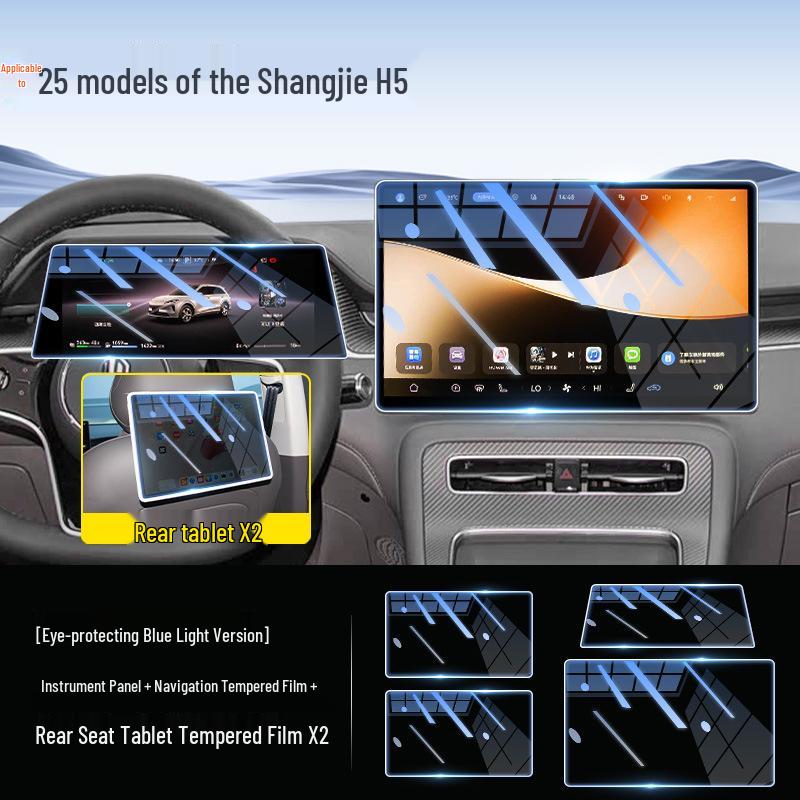 Shangjie H5 Tempered Glass Screen Protector for Car Navigation Display