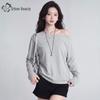 Women's Asymmetrical Off-Shoulder Long Sleeve T-Shirt