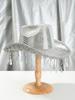 Unisex Sequin Tassel Star Cowboy Jazz Hat with Wide Brim