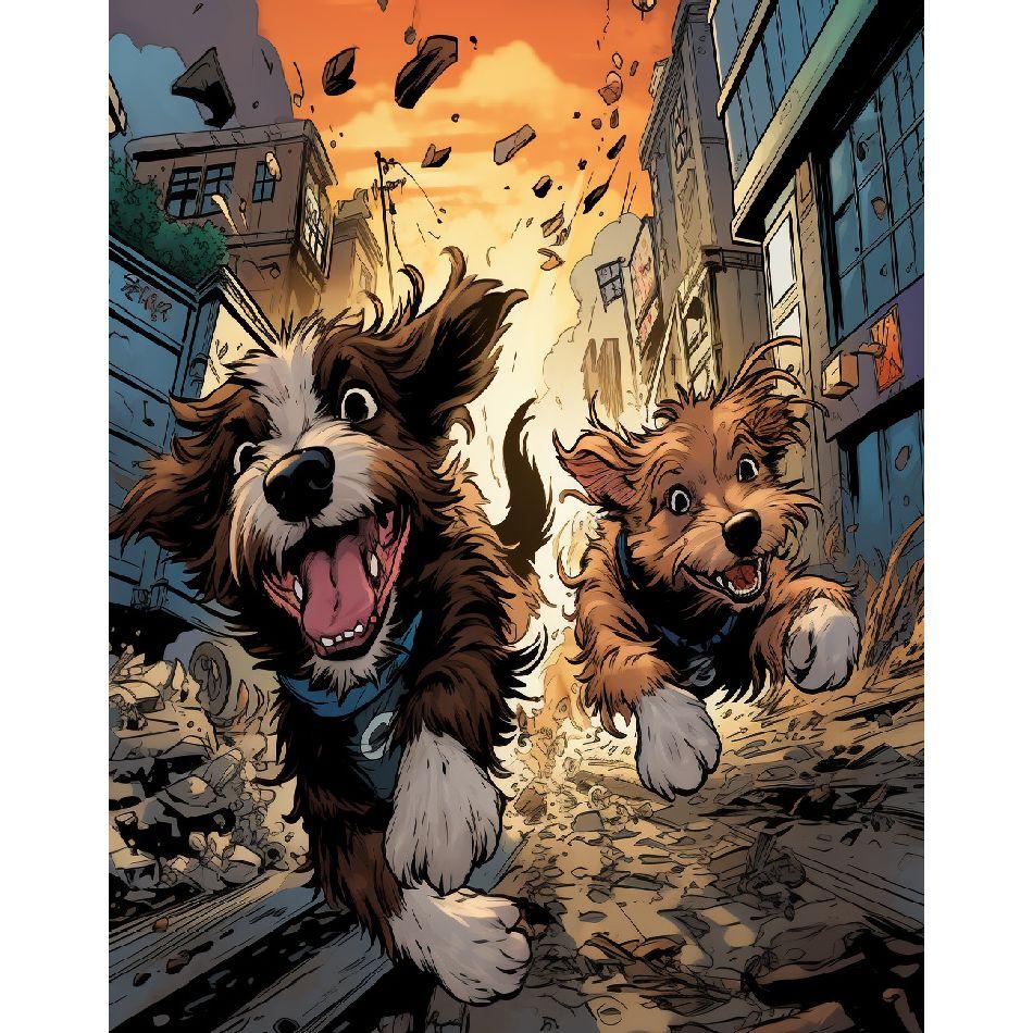 

Рамка для рисования по номерам для взрослых, наборы с животными, собаками, холст для рисования, краска по номерам, стартовый набор 40x50 см 40x50cm NO Frame