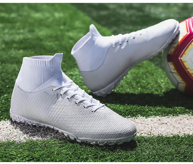 Free Combination of Colors White Football Sports Training Shoes Men AG Turf Football Shoes Soccer Boots NAIKEWAY Football Shoes