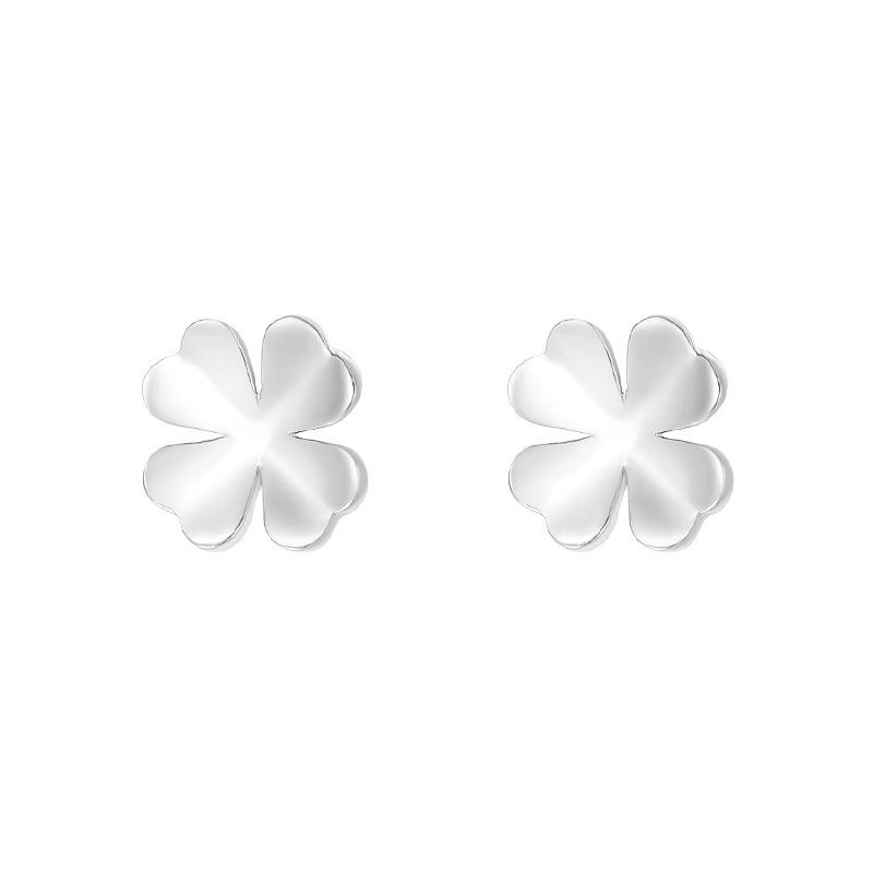 Summer Fresh Four-leaf Clover Earrings Classic Lucky Grass Earrings for Women