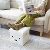Okato Miffy Storage Chair/Stool, 16.5L, White, with Handles, 28.5cm Wide X 28.5cm Deep X 29cm High