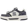 New York Yankees Anti Slip Wear Resistant Low Top Skateboard Shoes Unisex Dark Heather Gray Sneakers 3ASXP025N-50MGD