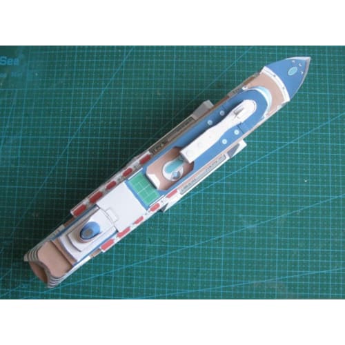 3D Sestavitelný papírový model Asuka Výletní loď Měřítko 1/800 (II)