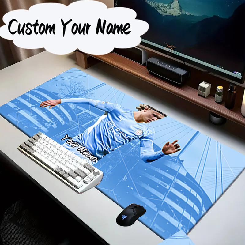 Custom Name Mouse pad Haaland Player Pose Mouse Pad Desk Mat, Non-Slip Rubber Backer Pad For Computer Notebook Gaming Mouse Pad Birthday Gift