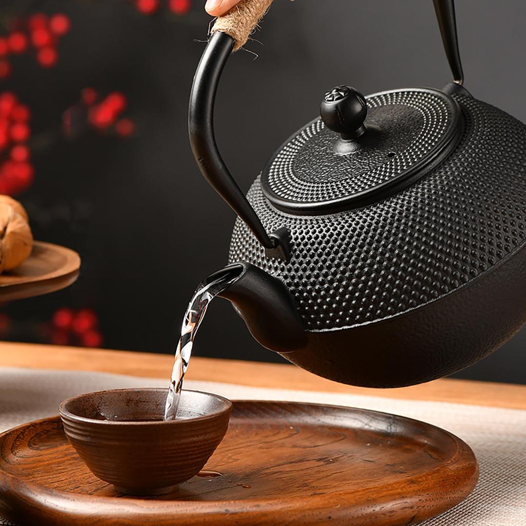 KazeSo Iron Iron Iron Iron Direct Compatible with IH Iron Cast Tea Ceremony Iron Small Cast Iron Tea Iron Tea Pot for Boiling In the Old Iron Pot for